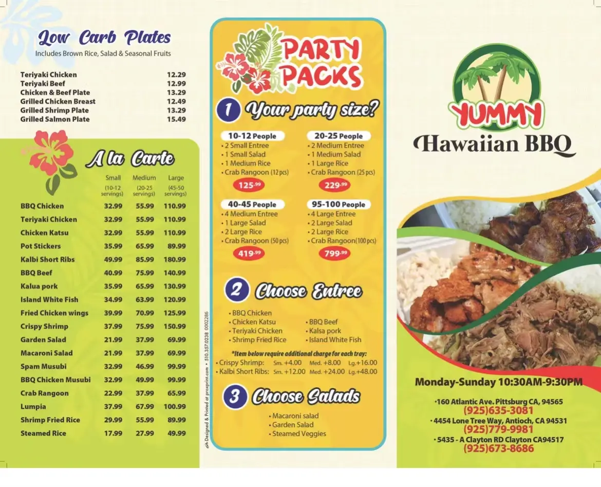 Yummy Hawaiian BBQ - Hawaiian Restaurant, Online Order, Clayton